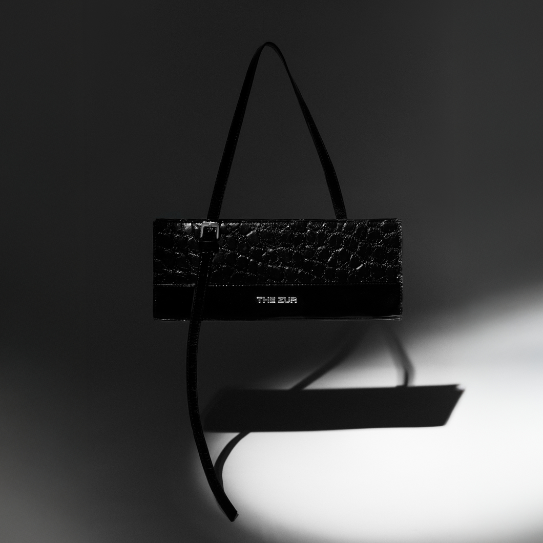 East-West Bag Gae | Black Silver