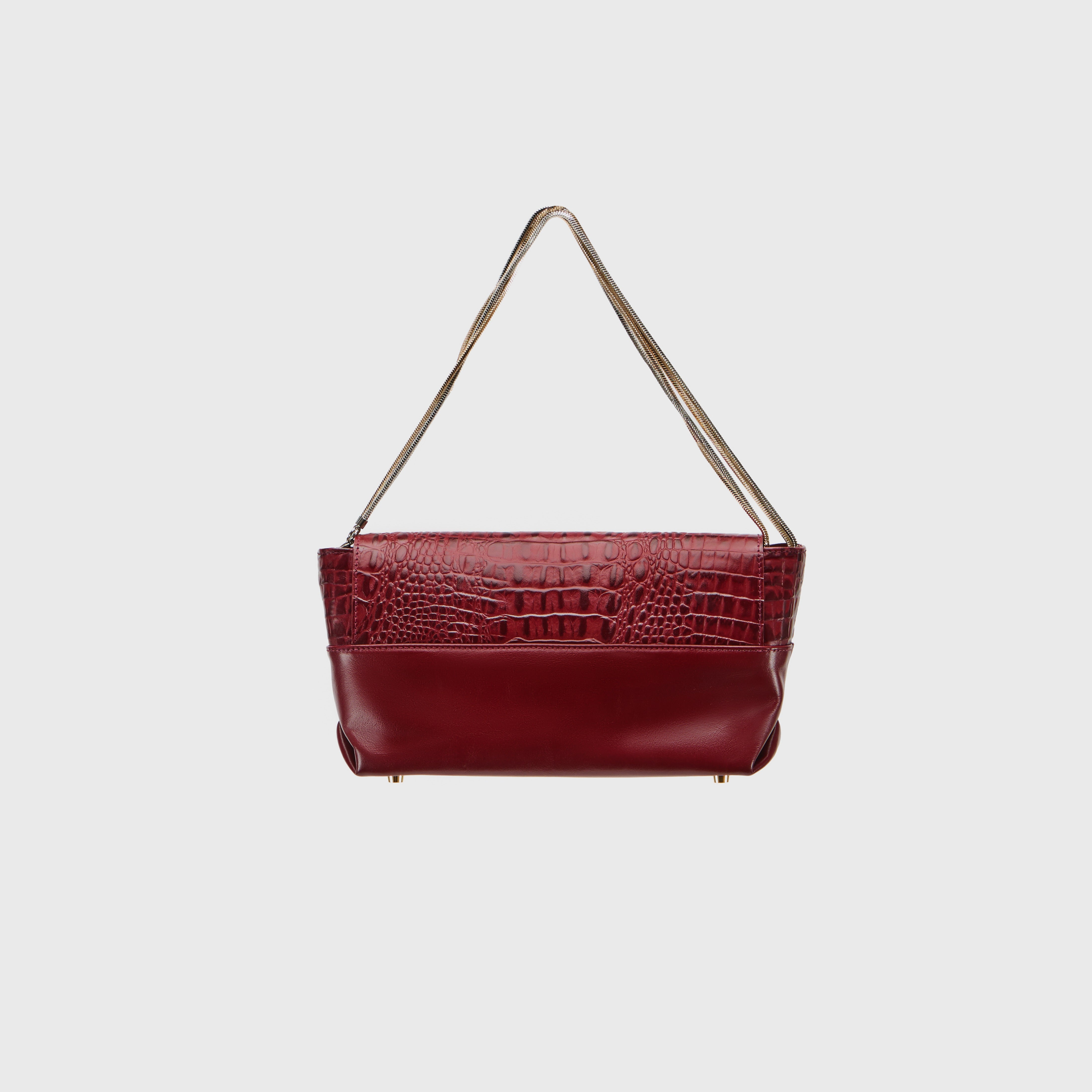 【SSFW】　New Maron Bag South | Crocco Burgundy – THE ZUR