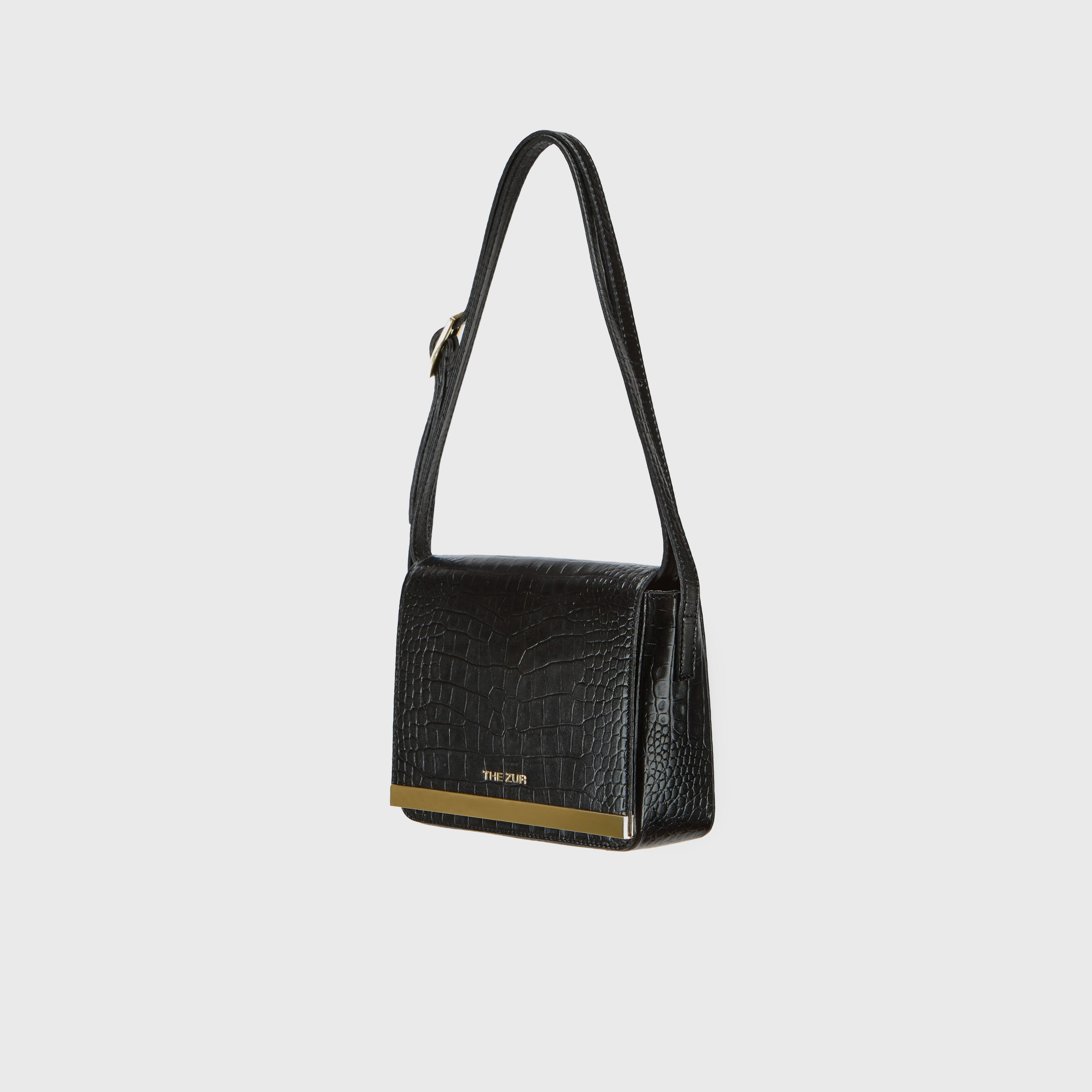 Square | Black Alligator