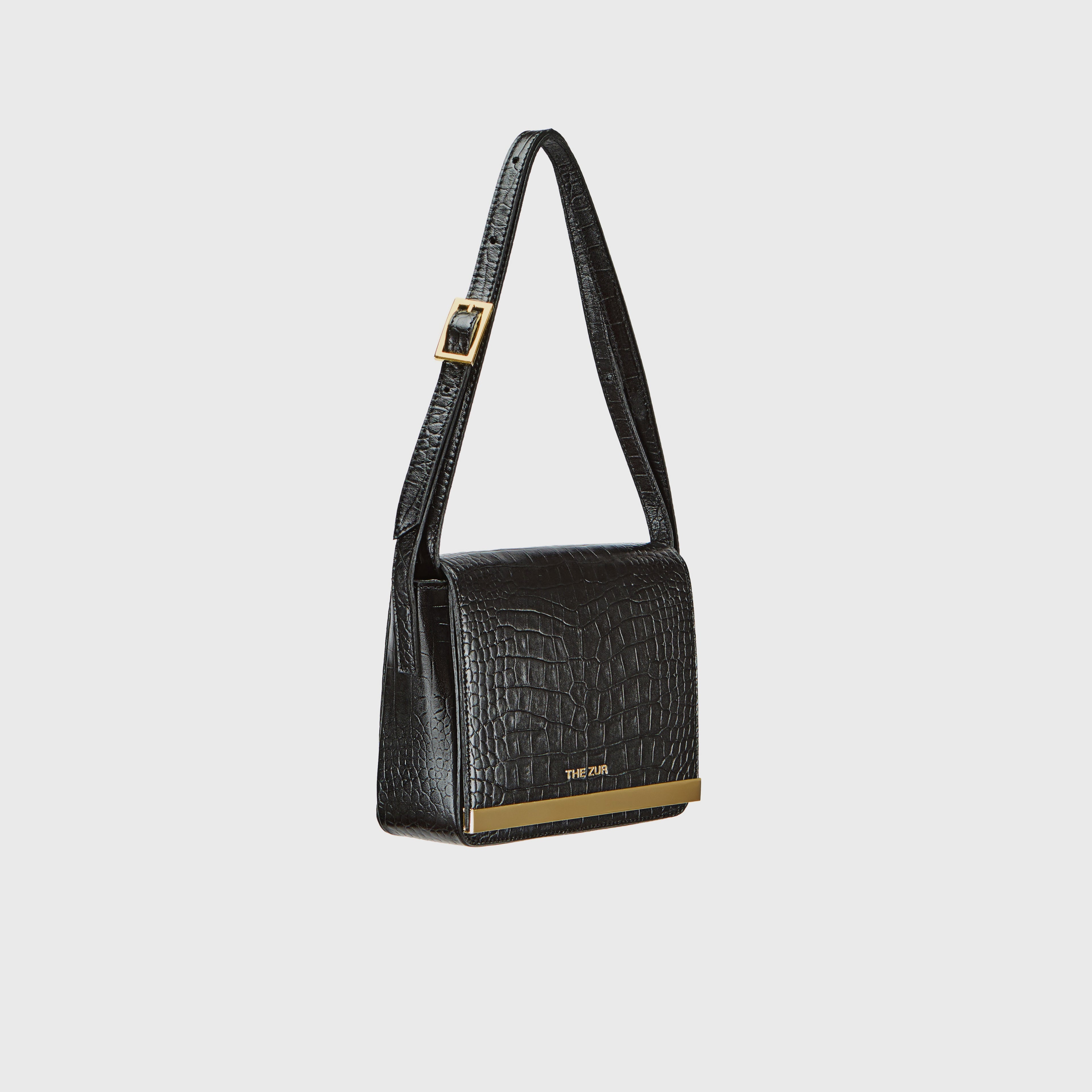 Square | Black Alligator