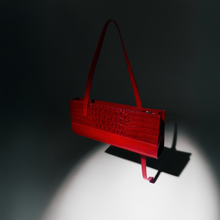 Load image into Gallery viewer, East-West Bag Rosie | Red Silver
