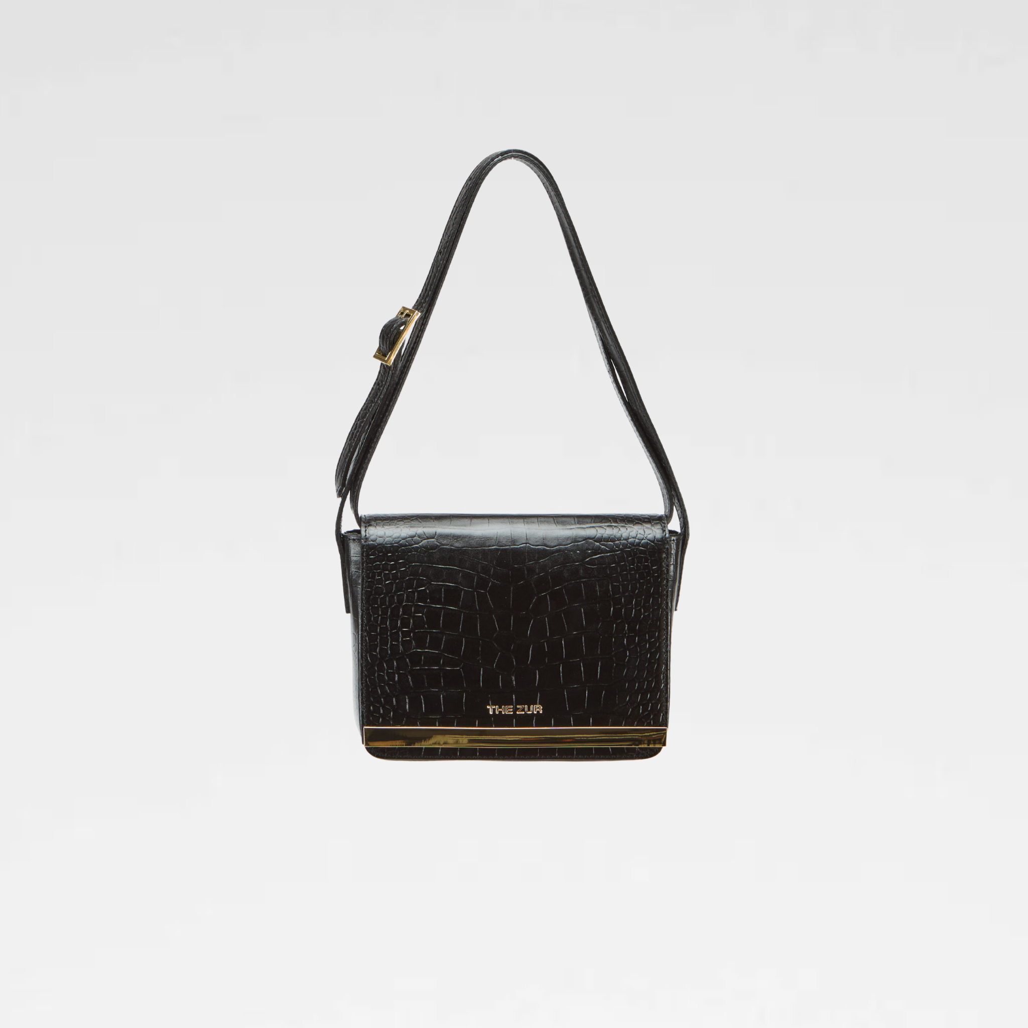 Square | Black Alligator