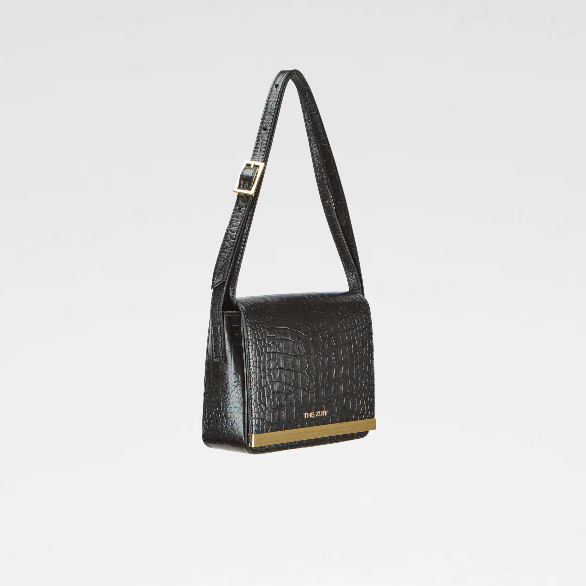 Square | Black Alligator