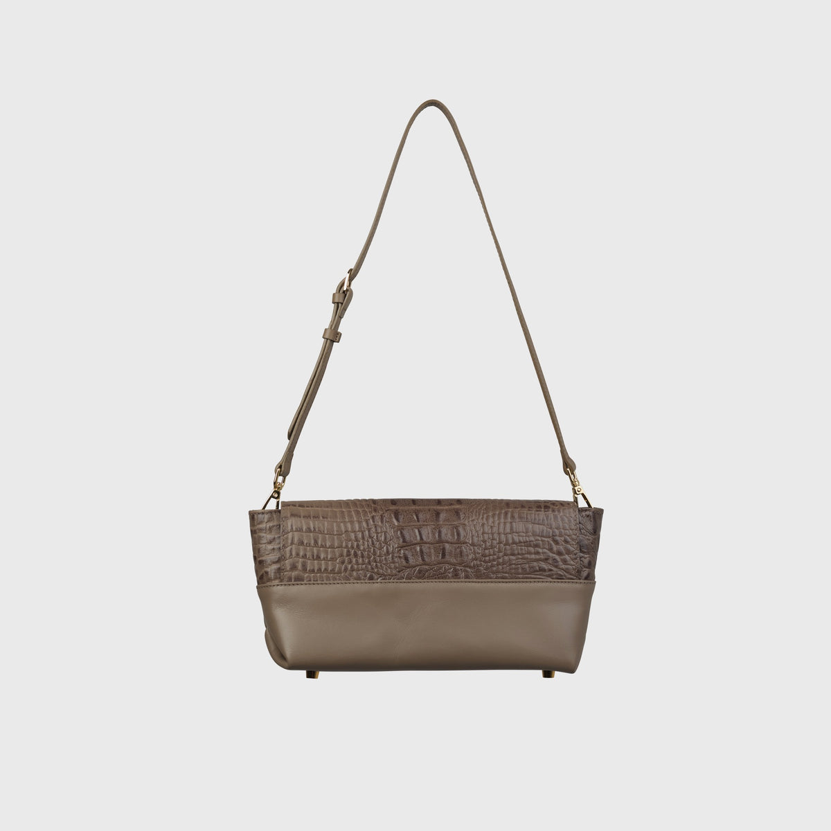 THE ZUR South taupe bag with adjustable leather strap